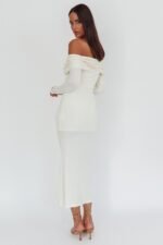 Juju Off-Shoulder Maxi Dress White - Image 2