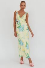 Second Chances Ruffle Trim Maxi Dress Lily Blue - Image 6