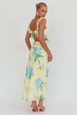 Second Chances Ruffle Trim Maxi Dress Lily Blue - Image 2