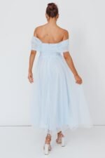 Dreamers & Lovers Off-Shoulder Maxi Dress Powder Blue - Image 2