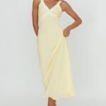 Zariah V-Neck Maxi Dress Yellow