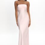 Damsel Reverse Halter Maxi Dress Blush