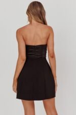 City Of Stars Strapless Mini Dress Black - Image 3