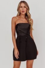 City Of Stars Strapless Mini Dress Black - Image 5