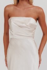 City Of Stars Strapless Maxi Dress Champagne - Image 4