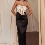 Coquette Bow Bust Midi Dress Blush