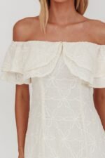 Beauty Within On-Off-Shoulder Maxi Dress Cream - Image 6