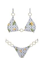Amalfi Coast Bikini Bottom Lemon Checker - Image 5