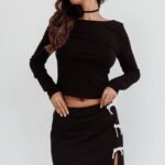 Higher Power Low Back Top Black