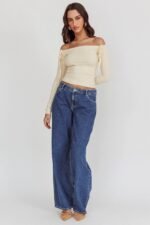 DR DENIM Hill Low Jeans Pebble Mid Stone - Image 5
