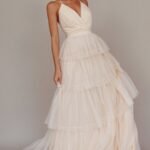 Seylah Tiered Frill Maxi Dress Glitter Cream