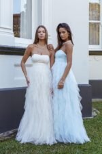 Rori Tulle Cascade Maxi Dress Ivory - Image 2