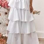 Sozo Layered Maxi Skirt Ivory