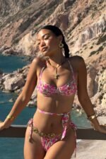 Truly Yours Underwire Bikini Top Yellow Floral - Image 2