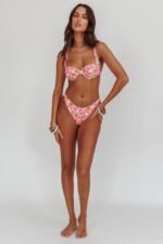 Truly Yours Underwire Bikini Top Yellow Floral - Image 4