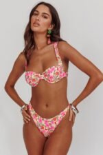 Truly Yours Underwire Bikini Top Yellow Floral - Image 6
