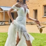Pixi Off Shoulder Maxi Dress White