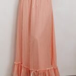 Maidens Tie Detail Overlock Maxi Skirt Apricot