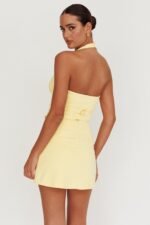 Tammi Halter Vest Top Lemon - Image 2