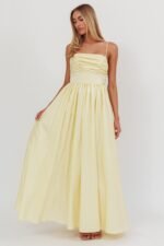 Love Songs Back Bow Maxi Dress Butter - Image 6