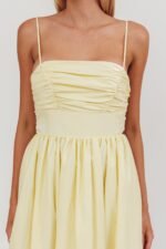 Love Songs Back Bow Maxi Dress Butter - Image 4