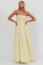 Love Songs Back Bow Maxi Dress Butter - Image 8
