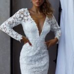 First Dance Lace Mini Dress White