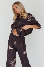 Just A Hunch Pants Sun Moon Black - Image 7