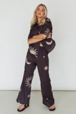 Just A Hunch Pants Sun Moon Black - Image 8