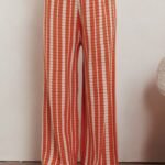 Influence Knit Straight Leg Pants Orange