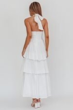 Shaya Tiered Ruffle Maxi Dress White - Image 2